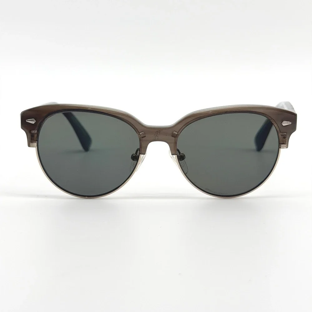 Carven Mens Gray Browline Retro Sunglasses 51-18-142 Modern Designer Fashion